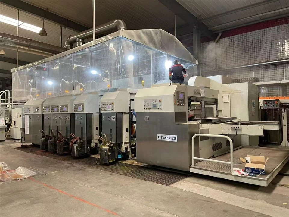 Bottom Printer Slotter Die Cutter Heater Auto Stacker Equipment Bottom Printer Slotter Die Cutter Heater Auto Stacker Equipment