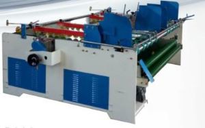 Semi Auto Gluer with Pressure Conveyor